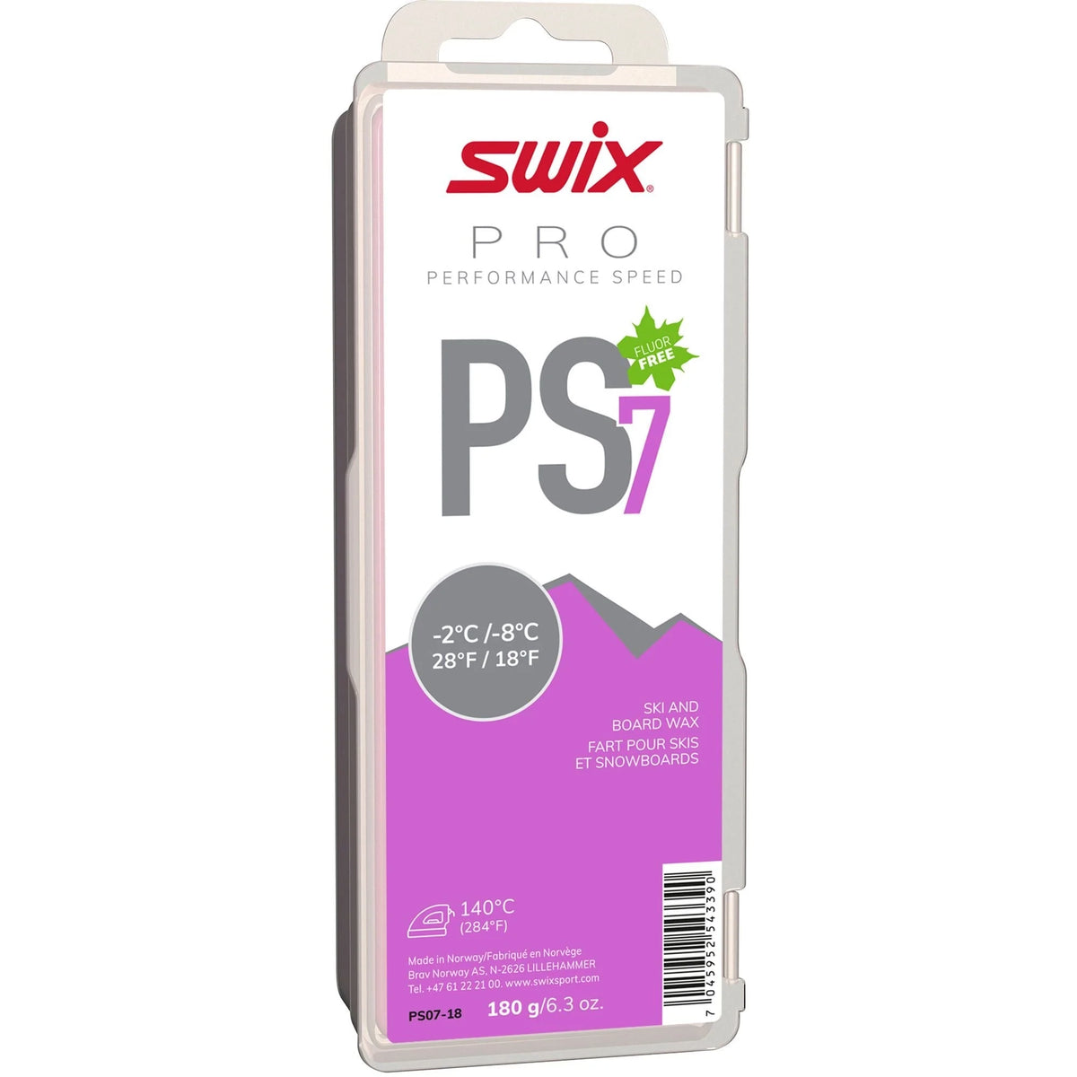 Swix PS7 -2°/-8°