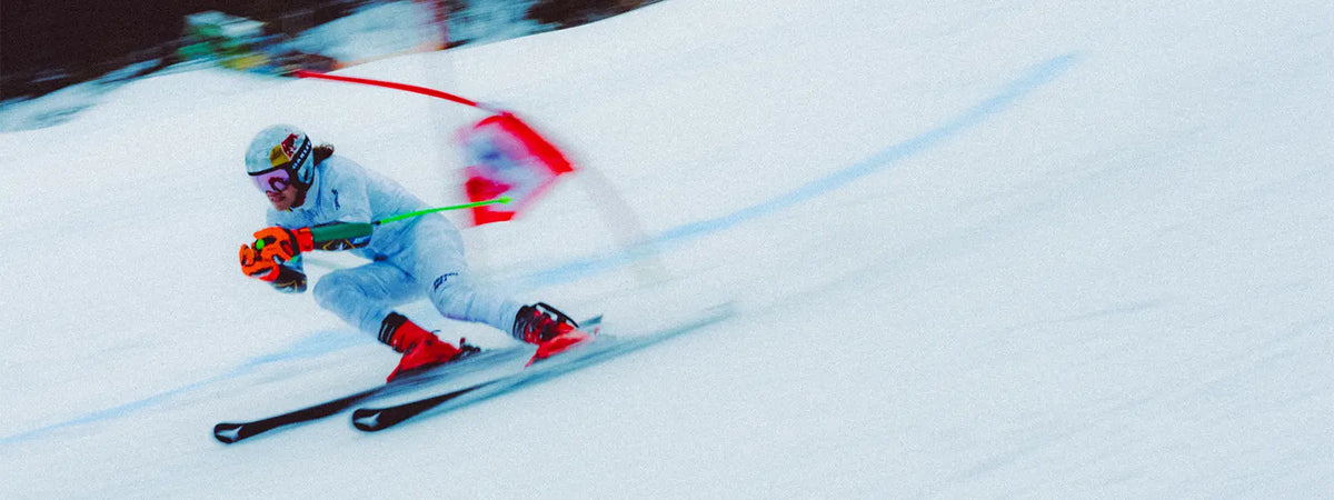 Raceåkare skidor